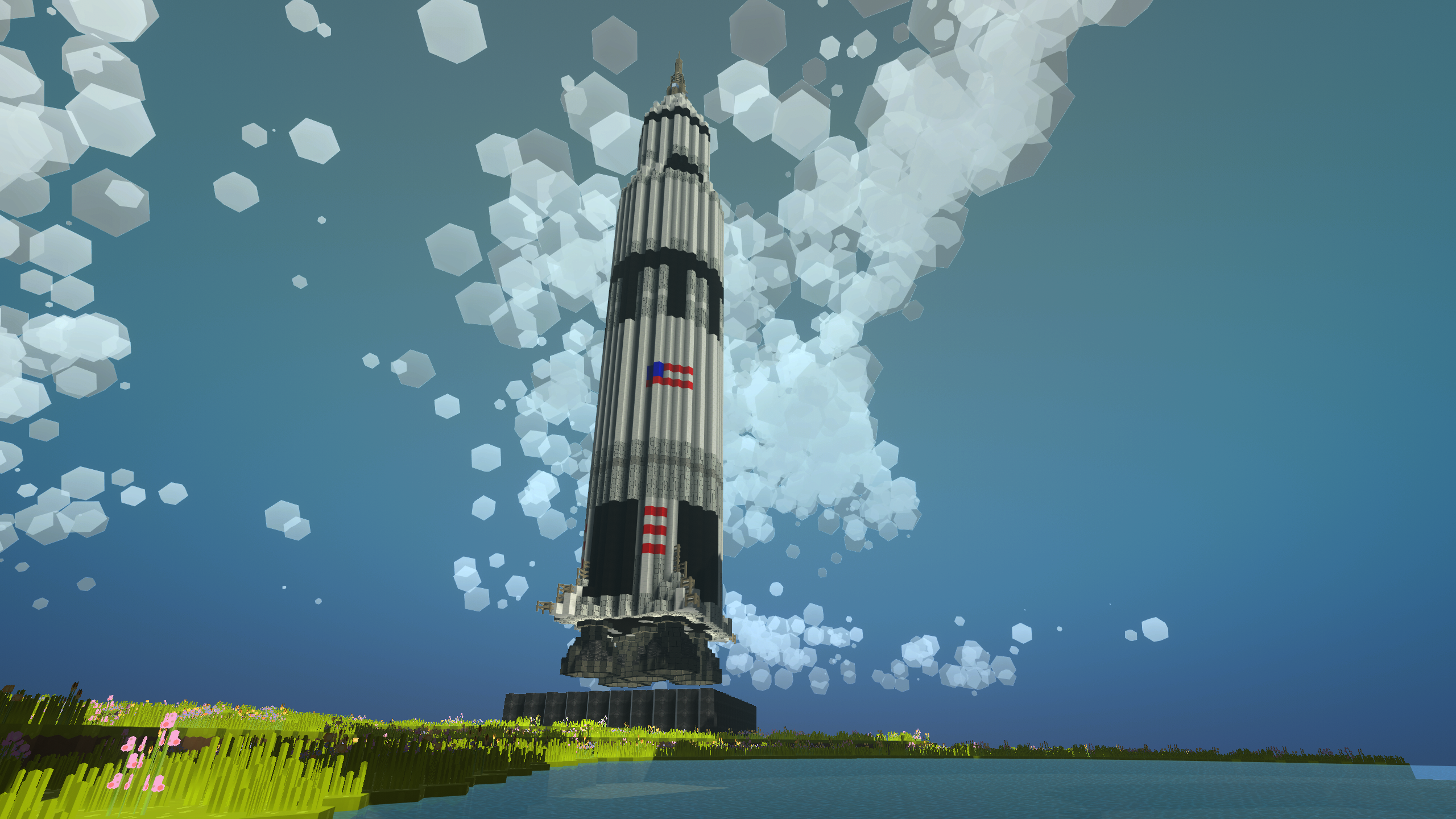 An image of PlanetSmith. title: Saturn V, description: Saturn V rocket built to scale